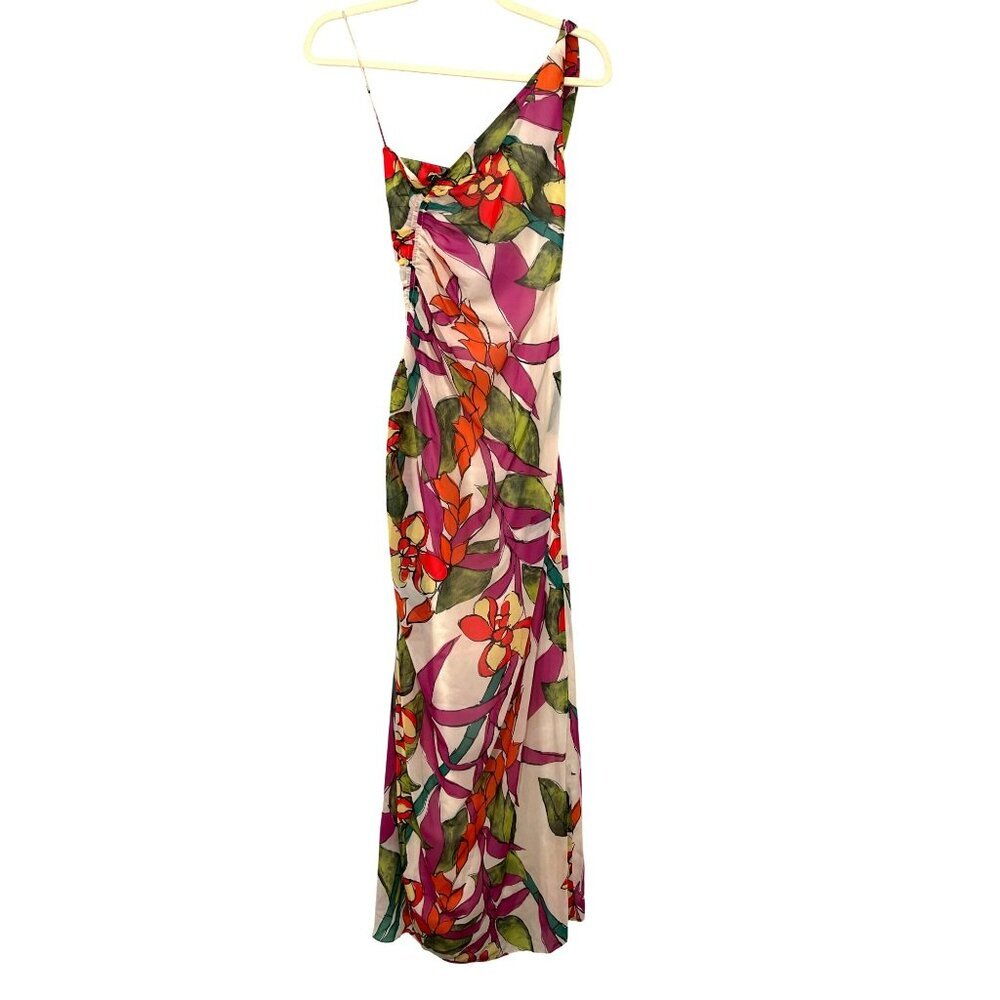 Ungaro $995 Ambrose One Shoulder Floral Maxi Dress XS NWT - Picture 8 of 12